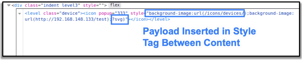 Payload Execution Causing HTTP Request to Controlled Server