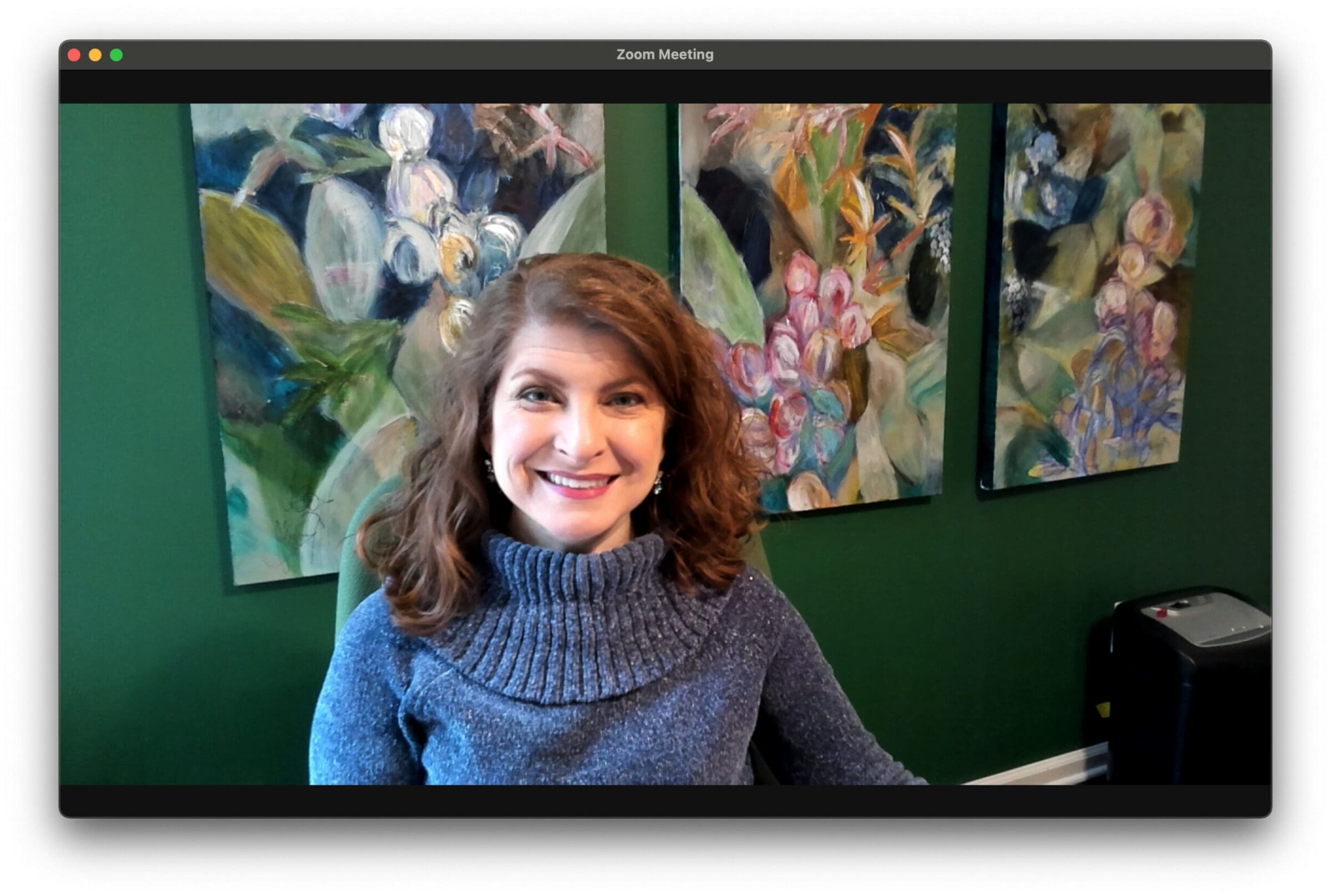 Raxis COO Bonnie Smyre on Zoom interview for Westminster School students